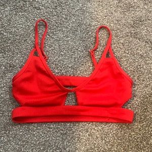 Red Express Bikini Top
